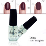 LULAA 1Pcs Matte Nail Polish OilMagic Super Transparent Nails Art Gel Frosted Surface Nail Polish 6ML For Women Nail Makeup