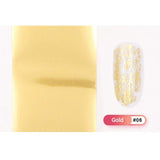 Laser Matte Rose Gold Nail Transfer Foils Decorations Nail Art Polish Wraps Decals DIY Nail Beauty Stickers Accessories 4*100cm