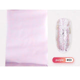 Laser Matte Rose Gold Nail Transfer Foils Decorations Nail Art Polish Wraps Decals DIY Nail Beauty Stickers Accessories 4*100cm