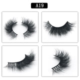 Lash Mink Eyelashes 3D Mink Hair Lashes Wholesale Real Mink Fur Handmade Crossing Lashes Thick Lash Makeup 13 Styles 1 Pair