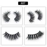 Lash Mink Eyelashes 3D Mink Hair Lashes Wholesale Real Mink Fur Handmade Crossing Lashes Thick Lash Makeup 13 Styles 1 Pair