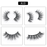 Lash Mink Eyelashes 3D Mink Hair Lashes Wholesale Real Mink Fur Handmade Crossing Lashes Thick Lash Makeup 13 Styles 1 Pair