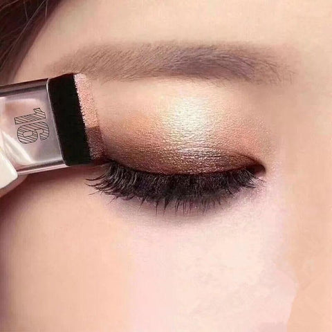 Lazy Double Color Eye Shadow Diamond Shimmer Eyeshadow Makeup Waterproof Mineral Powder Double-layer Glitter Eye Shadow