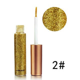 Learnever 1pcs Eyeliner Glitter Nude Maquiagem Bottle Eyeshadow Liquid Make Up Long Lasting Beauty Eyeshadow Pallete Shining 5g