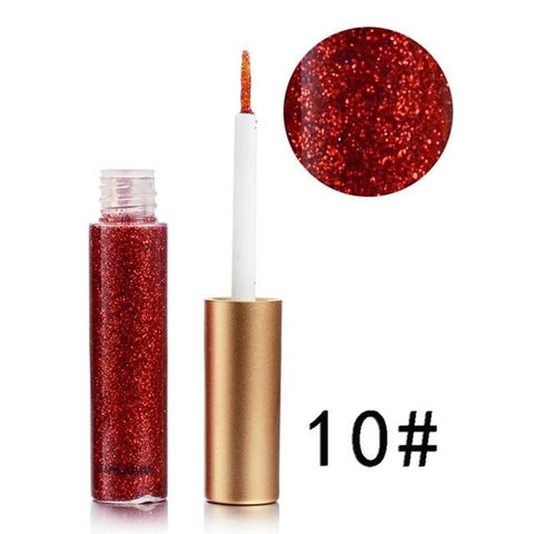 Learnever 1pcs Eyeliner Glitter Nude Maquiagem Bottle Eyeshadow Liquid Make Up Long Lasting Beauty Eyeshadow Pallete Shining 5g