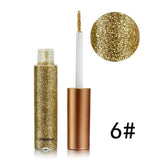 Learnever 1pcs Eyeliner Glitter Nude Maquiagem Bottle Eyeshadow Liquid Make Up Long Lasting Beauty Eyeshadow Pallete Shining 5g