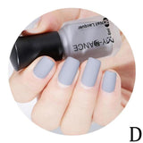 Learnever Matte Nail Polish Mirror Long Lasting Nail Art Varnish Dull 11 Colors 6ml quick dry Satin Frosted bottle Nail Gel new