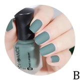 Learnever Matte Nail Polish Mirror Long Lasting Nail Art Varnish Dull 11 Colors 6ml quick dry Satin Frosted bottle Nail Gel new