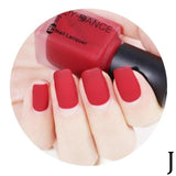Learnever Matte Nail Polish Mirror Long Lasting Nail Art Varnish Dull 11 Colors 6ml quick dry Satin Frosted bottle Nail Gel new