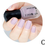 Learnever Matte Nail Polish Mirror Long Lasting Nail Art Varnish Dull 11 Colors 6ml quick dry Satin Frosted bottle Nail Gel new