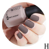 Learnever Matte Nail Polish Mirror Long Lasting Nail Art Varnish Dull 11 Colors 6ml quick dry Satin Frosted bottle Nail Gel new