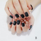 Light Pink Candy Fake Nails Short Round Soft Pre-designed Nail Tips Concise Manicure Accessories Easy DIY Salon Products P01