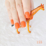 Light Pink Candy Fake Nails Short Round Soft Pre-designed Nail Tips Concise Manicure Accessories Easy DIY Salon Products P01