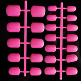 Light Pink Candy Fake Nails Short Round Soft Pre-designed Nail Tips Concise Manicure Accessories Easy DIY Salon Products P01