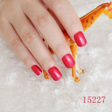 Light Pink Candy Fake Nails Short Round Soft Pre-designed Nail Tips Concise Manicure Accessories Easy DIY Salon Products P01