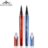 MAYCHEER Brand Makeup Silk Black Liquid Eyeliner Pencil Waterproof Longlasting Quick Dry Vitamin E Eye Liner Pen Make Up