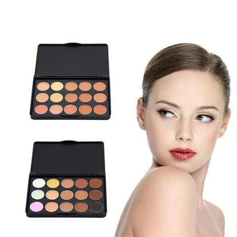 MINI Natural Professional Concealer Palettes 15 Colors makeup Foundation Facial Face Cream Cosmetic concealer palette