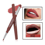 MISS ROSE Double-end Matte Lipstick Full Professional Waterproof Make up Lipstick Long-Lasting Cosmetics Korean Style Tint Lip