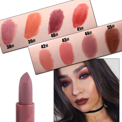 MISS ROSE Lips Matte Lipsticks Sexy Women Make up Waterproof Lip Balm Easy To Apply Long-lasting Makeup Matte Lip