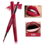 MISS ROSE New Matte Lipstick Pencils Lips Batom Sexy Nude Color Cosmetics Pigments Double-end Waterproof Matt Lip Liner Makeup