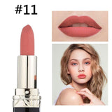 MISS ROSE Nude Makeup Lipstick Red Colors Lips Pen Makeup Matte Lipstick Women Cosmetics Baton Waterproof Lip Pencil Batom Mate