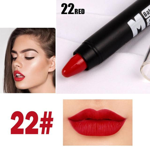 MISS ROSE Professional Women Waterproof Lipstick Lips Cream Beauty Lote Batom Matte Lipstick Nude Pencils Makeup