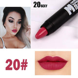 MISS ROSE Professional Women Waterproof Lipstick Lips Cream Beauty Lote Batom Matte Lipstick Nude Pencils Makeup