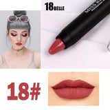 MISS ROSE Professional Women Waterproof Lipstick Lips Cream Beauty Lote Batom Matte Lipstick Nude Pencils Makeup