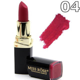 MISS ROSE Sexy Long Lasting Waterproof Nude Lipstick Matte Cosmetics Lip Tint 18 Colors Moisturizer Pigments Red Matte Lip Stick