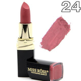MISS ROSE Sexy Long Lasting Waterproof Nude Lipstick Matte Cosmetics Lip Tint 18 Colors Moisturizer Pigments Red Matte Lip Stick