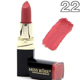 MISS ROSE Sexy Long Lasting Waterproof Nude Lipstick Matte Cosmetics Lip Tint 18 Colors Moisturizer Pigments Red Matte Lip Stick