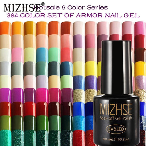 MIZHSE 7ML Color Gel Nail Polish Nail Gel Polish Art Series Color UV LED Acrylic for Gel Varnish Gelpolish Shilak Semi Permanent