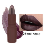 MK 12 Colors Matte Lipstick batom mate Long Lasting Matte Metallic Lipstick Waterproof Sexy Red Glitter Lip Gloss Cosmetic Matte