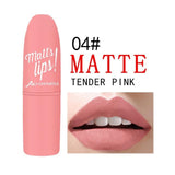 MK Brand 12 Colors Nude Matte Lipsticks batom mate Sexy Lips Color Cosmetics Waterproof Long Lasting Lipgloss Lip Tint Makeup
