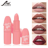 MK Brand 12 Colors Nude Matte Lipsticks batom mate Sexy Lips Color Cosmetics Waterproof Long Lasting Lipgloss Lip Tint Makeup