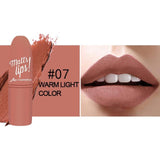MK Lipstick Matte Waterproof Long Lasting Velvety Lip Stick 12Colors Sexy Red Brown Pigments Makeup Matte Lipstick Beauty Lips