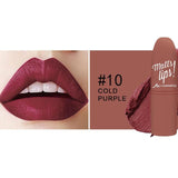MK Lipstick Matte Waterproof Long Lasting Velvety Lip Stick 12Colors Sexy Red Brown Pigments Makeup Matte Lipstick Beauty Lips