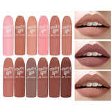 MK Lipstick Matte Waterproof Long Lasting Velvety Lip Stick 12Colors Sexy Red Brown Pigments Makeup Matte Lipstick Beauty Lips