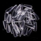 Makartt  Long Ballerina Nail Art Tips Clear/Natural  Coffin Nails Art Tips Flat Shape Full Cover Acrylic  Nail Tips 500pcs/Bag