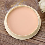 Make Up Long Lasting Face Powder Foundation Waterproof Whitening Skin Finish Transparent Pressed Powder