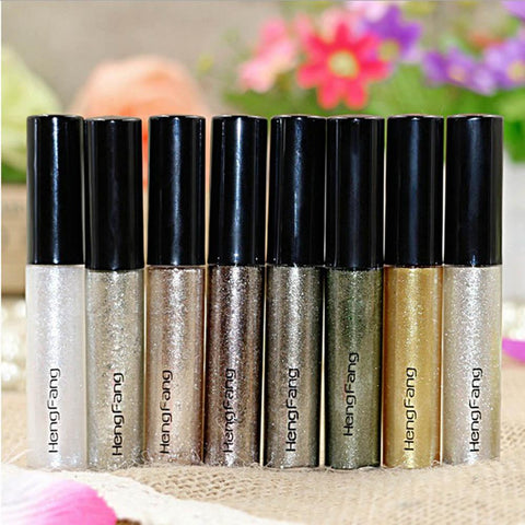 Makeup Glitter EyeLiner Shiny Long Lasting Eye Liquid Eye Liner Waterproof Liquid Cosmetic Eyeliner Gel Girls Make up Eyeliner