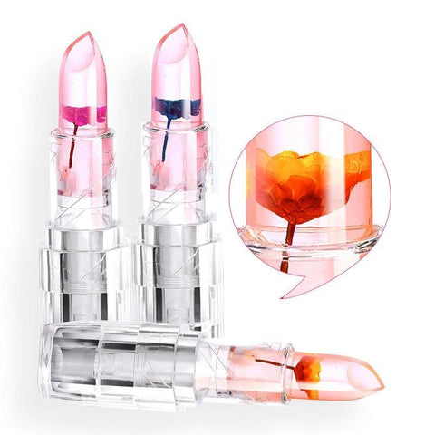 Makeup Lipstick Moisturizer Transparent Magic Temperature Flower Color Changing Long Lasting Lip Balm