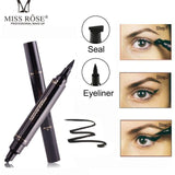 Makeup Liquid Rose Eyeliner Pencil maquiagem Quick Dry Waterproof wing Eye Liner With Miss Stamp Eye Pencil free shipping