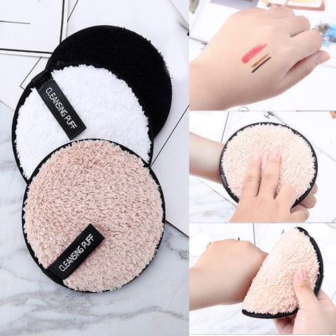 Makeup Remover Towel Microfiber Cloth Pads Remover Towel Face Cleansing Makeup Round Soft Material Towel Make up Remover #40