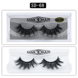 Mangodot Fake Lashes 1Pair 3D Mink Eyelashes Luxury HandMade Cilios Long Lasting Volume Lash Extension Reusable False Eyelashes