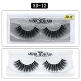 Mangodot Fake Lashes 1Pair 3D Mink Eyelashes Luxury HandMade Cilios Long Lasting Volume Lash Extension Reusable False Eyelashes