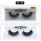 Mangodot Fake Lashes 1Pair 3D Mink Eyelashes Luxury HandMade Cilios Long Lasting Volume Lash Extension Reusable False Eyelashes