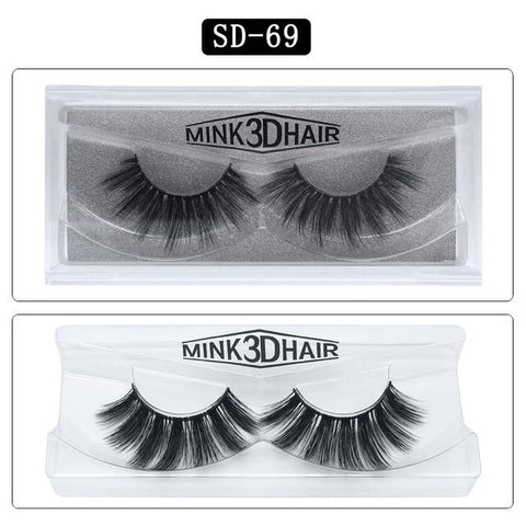 Mangodot Fake Lashes 1Pair 3D Mink Eyelashes Luxury HandMade Cilios Long Lasting Volume Lash Extension Reusable False Eyelashes