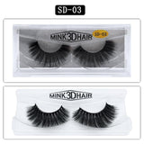 Mangodot Fake Lashes 1Pair 3D Mink Eyelashes Luxury HandMade Cilios Long Lasting Volume Lash Extension Reusable False Eyelashes