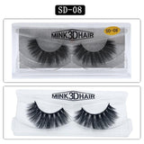 Mangodot Fake Lashes 1Pair 3D Mink Eyelashes Luxury HandMade Cilios Long Lasting Volume Lash Extension Reusable False Eyelashes